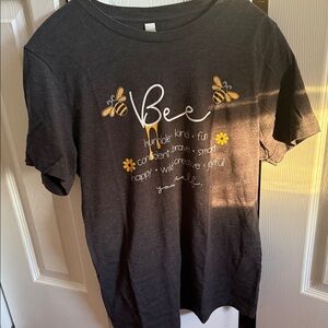 Bella Canvas Charcoal Bee Graphic Tee